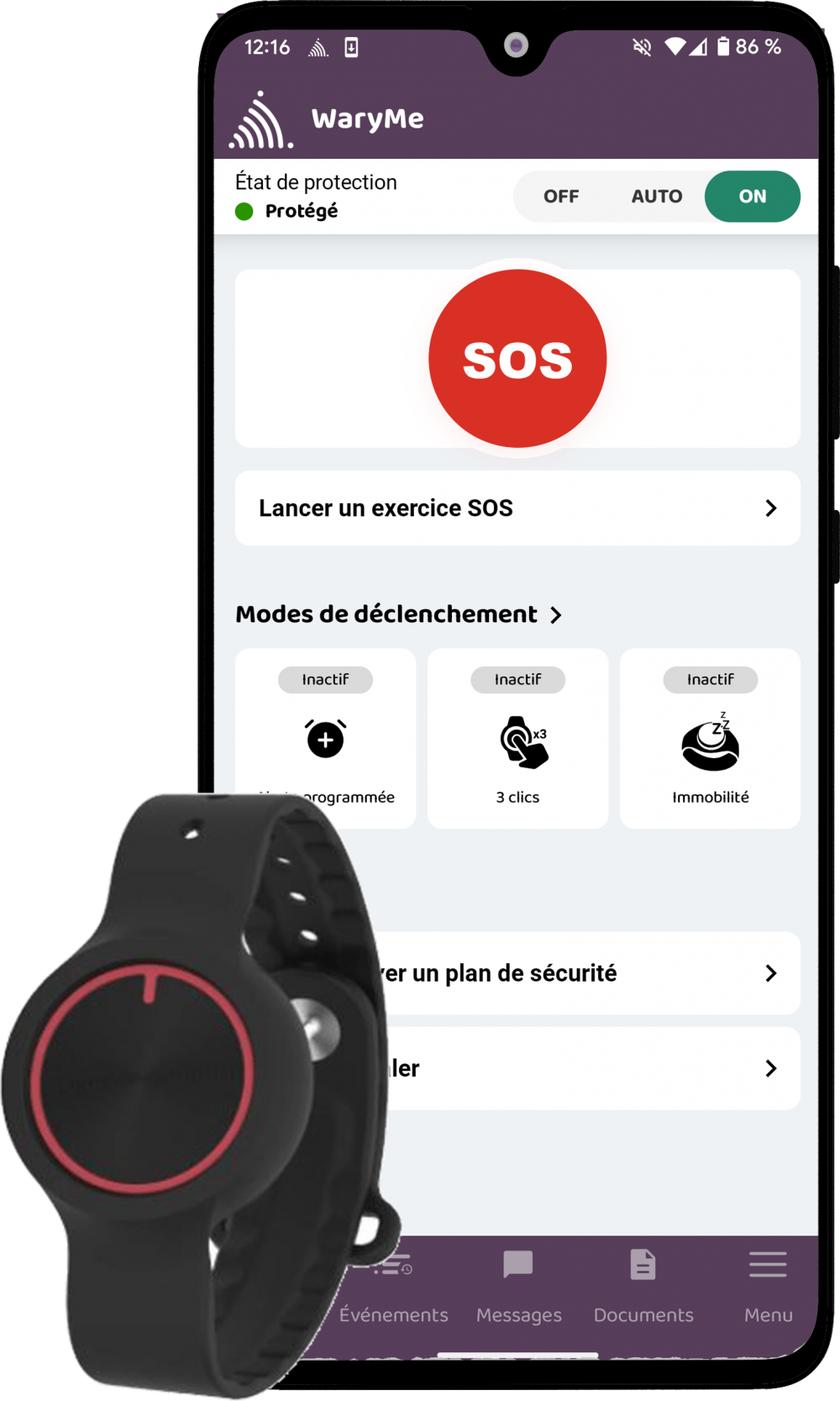 Image de Bracelet PTI Bluetooth